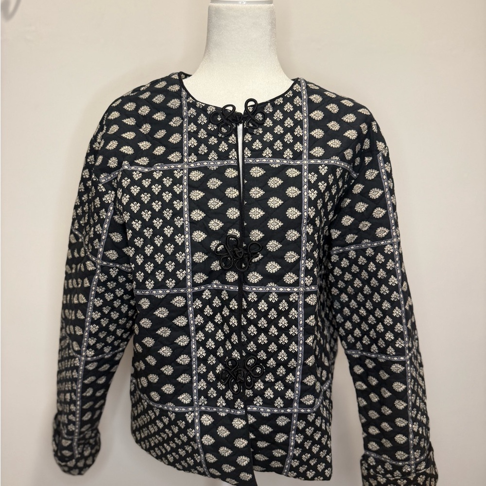 Black and White Patterned Jacket